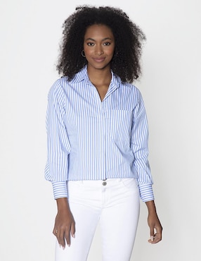 Blusa Studio F manga larga para mujer