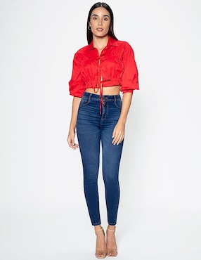 Top Studio F cuello camisero manga 3/4