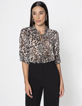 Blusa Studio F Montecarla manga 3/4 para mujer