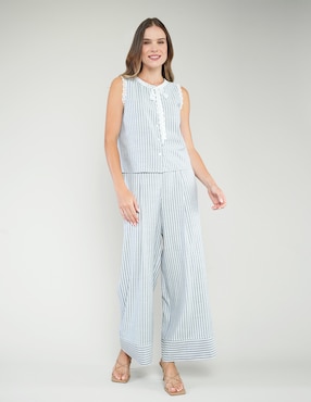 Blusa Parallel sin manga para mujer