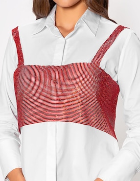 Blusa Studio F manga larga para mujer