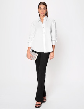 Blusa Studio F manga larga para mujer