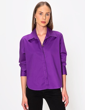 Blusa Studio F Chicago Style manga larga para mujer