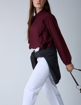 Blusa Renatta&Go manga larga para mujer
