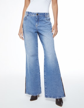 Jeans acampanado Studio F Lima Denim Western 80s para mujer