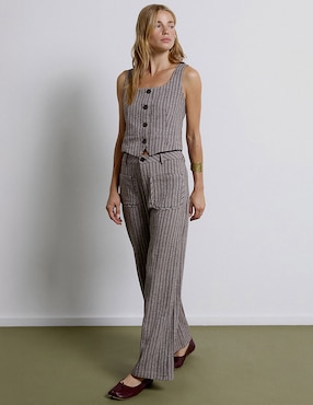 Pantalón acampanado Renatta&Go baggy para mujer