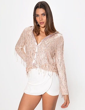 Blusa Studio F manga larga para mujer