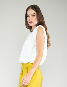 Blusa Parallel sin manga para mujer