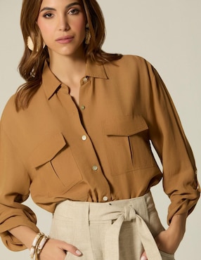Blusa Studio F manga larga para mujer