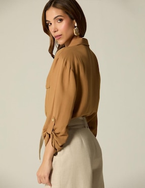 Blusa Studio F manga larga para mujer
