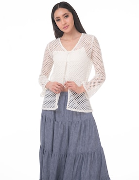 Blusa Lvyou manga larga para mujer