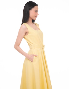 Vestido midi casual LVYOU para mujer
