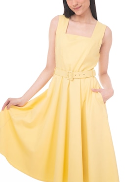 Vestido midi casual LVYOU para mujer