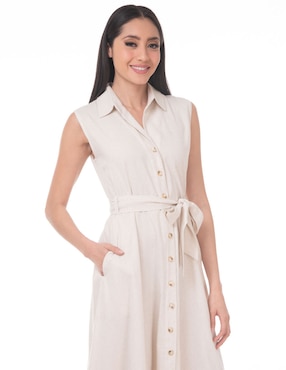Vestido midi casual Lvyou para mujer