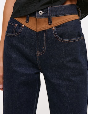 Jeans relaxed straight Abercrombie & Fitch para mujer