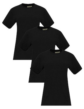 Set playera manga corta Indicum Denim Básicos cuello redondo para mujer