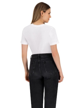 Set playera manga corta Indicum Denim Básicos cuello redondo para mujer