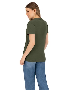 Set playera manga corta Indicum Denim Básicos cuello redondo para mujer
