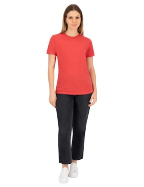 Set playera manga corta Indicum Denim Básicos cuello redondo para mujer