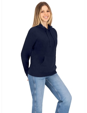 Sudadera con capucha y bolsa Indicum Denim para mujer