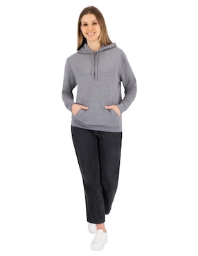 Sudadera con capucha y bolsa Indicum Denim para mujer