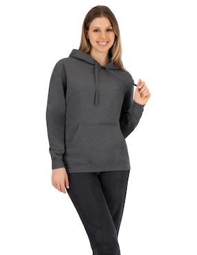 Sudadera con capucha y bolsa Indicum Denim para mujer