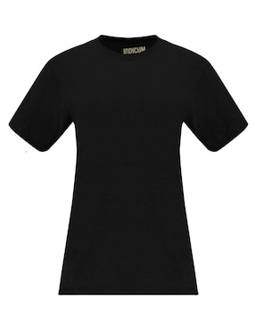 Set playera manga corta Indicum Denim cuello redondo para mujer