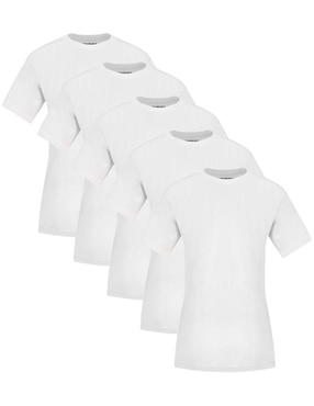 Set playera manga corta Indicum Denim cuello redondo para mujer