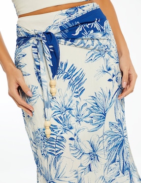 Falda larga Studio F Mediterranean Sunset cintura alta