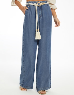 Pantalón relaxed Studio F palazzo para mujer