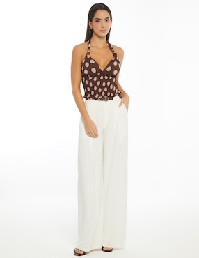 Pantalón relaxed Studio F palazzo para mujer