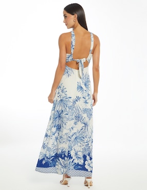Vestido largo cocktail Studio F Mediterranean Sunset para mujer