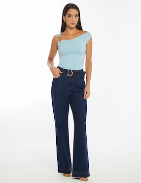 Jeans acampanado Studio F para mujer