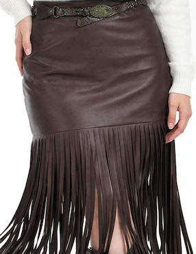 Falda larga Roman Fashion a la cintura alta