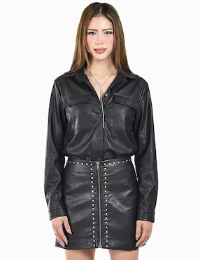 Camisa Roman Fashion manga larga para mujer