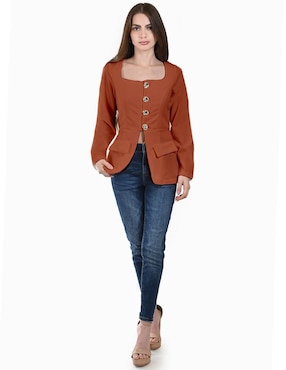 Blusa Roman Fashion manga larga para mujer