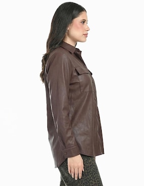 Camisa Roman Fashion manga larga para mujer