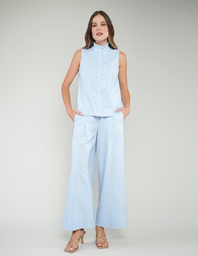 Blusa Parallel sin manga para mujer