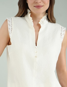 Blusa Parallel sin manga para mujer