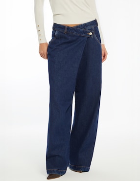 Jeans wide leg Studio F Indigo Lima para mujer
