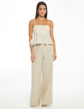 Pantalón relaxed Studio F palazzo para mujer