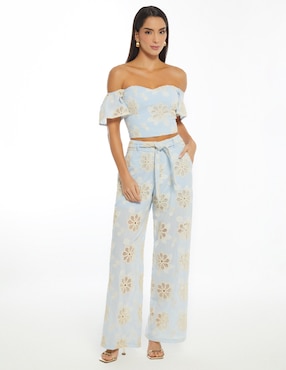 Pantalón relaxed Studio F palazzo para mujer