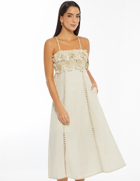 Vestido midi casual Studio F Luxury Garden para mujer
