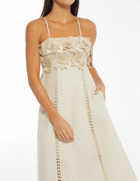 Vestido midi casual Studio F Luxury Garden para mujer