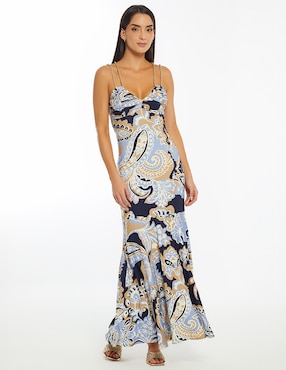 Vestido largo casual Studio F Los Roques Travel para mujer