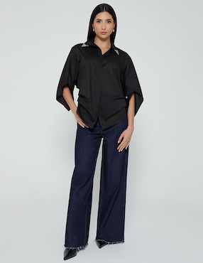 Blusa Studio F manga 3/4 para mujer