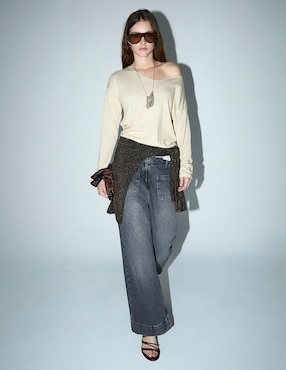 Playera manga larga Renatta&Go para mujer