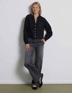 Blusa Renatta&Go manga larga para mujer