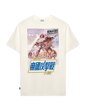 Playera manga corta Star Wars cuello redondo para mujer