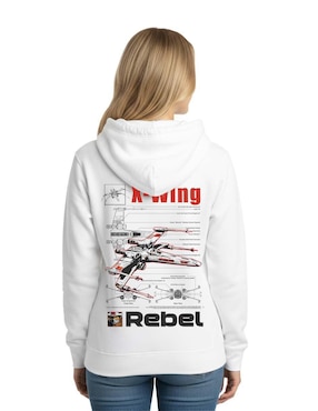 Sudadera con capucha y bolsa Star Wars para mujer